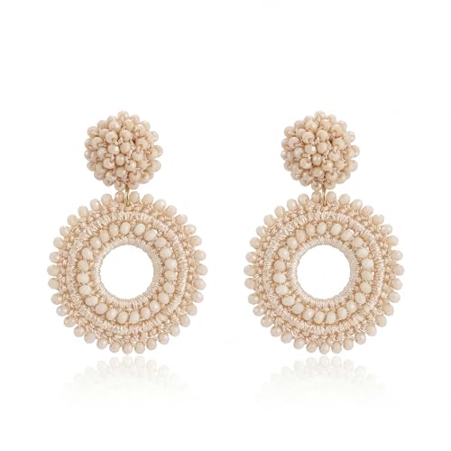 Boho Ohrringe Hängend für Damen Handgewebte Vantage Leichte