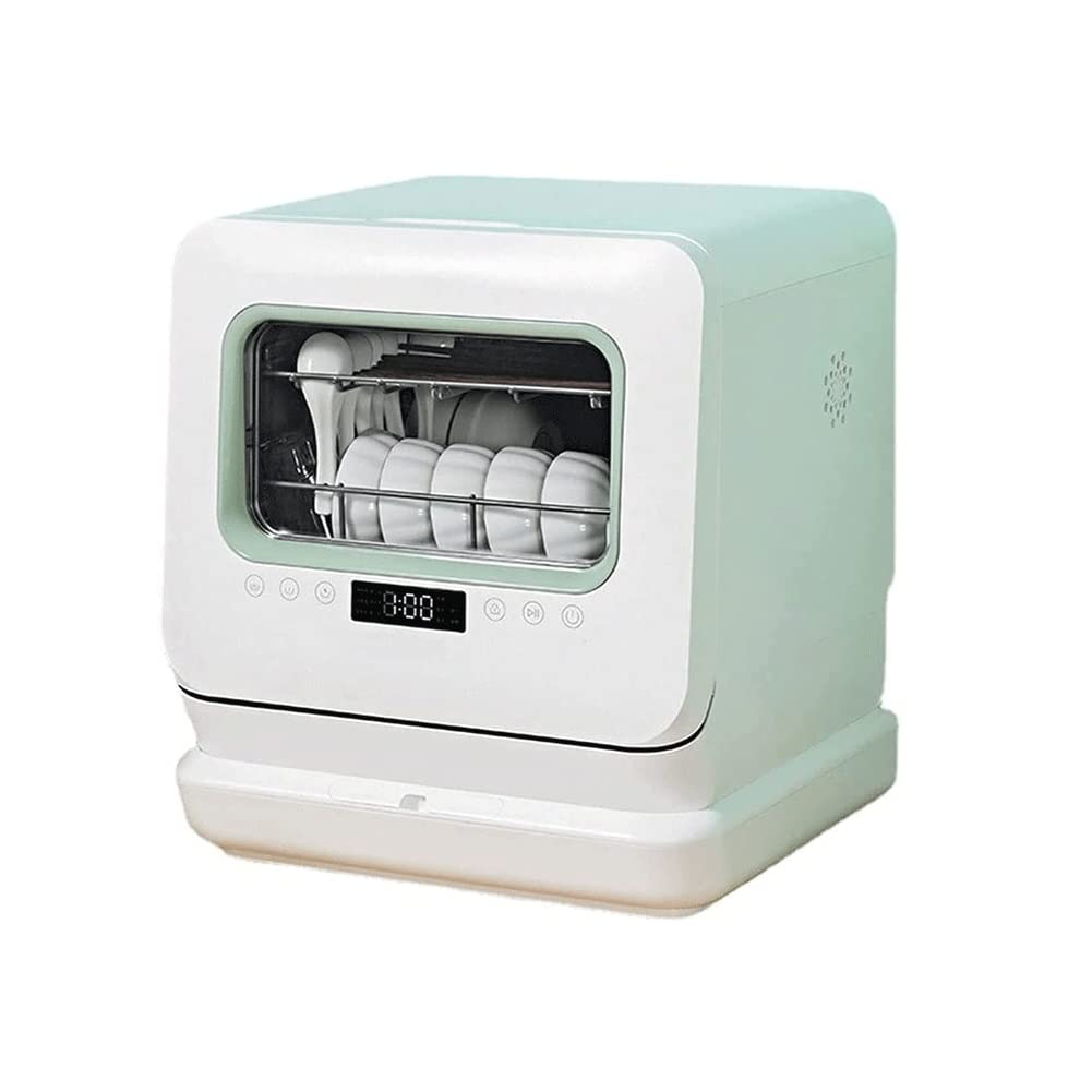 LNLYF Table Top Dishwasher, Mini Dishwasher, Countertop Dishwasher, Five Modes: 70° High Temperature Washing and Drying, Two Options for Washing Fruits and Vegetables