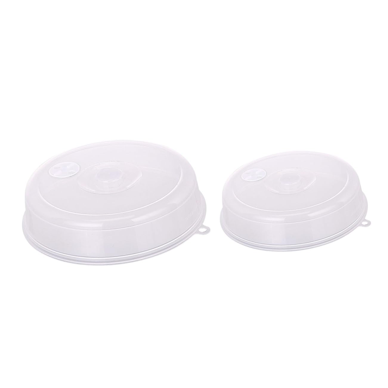 MUCKLILY 1set Microwave Splatter Covers Sealing Covers for Food Freshness Food for Refrigerator Microwave Material White 2pcs