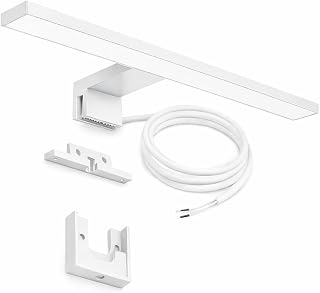 LED Spiegelleuchte 30 cm Weiß 5W 550 lm 4000K Neutralweiß Bad Spiegellampe IP44 für Spiegel Schrank Wandmontage