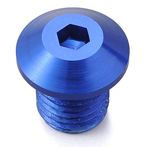 デイトナ バイク用 キャップボルト ミラー 穴埋め 正ネジ アルミ製 ブルー 99796