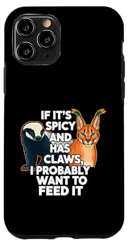 Honey Badger Caracal Spicy Animal Keeper Meme �X�}�z�P�[�X iPhone 11 Pro �p