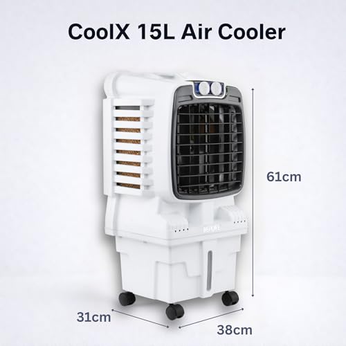Image of BePure CoolX 15L Air Cooler | High Air Delivery up to 1500 m /hr | Low Noise Performance | Energy-Efficient Operation | 3-Side Honeycomb Cooling Pads
