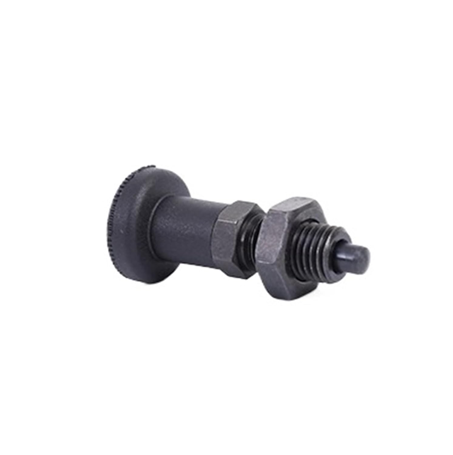 Indexing Plunger Pin, 2Pcs Spring Plunger Indexing Pin Self Locking Retractable Positioning Knob Type for Mechanical Fixtures,for Industrial Equipment(Carbon Steel_M16*1.5-8)