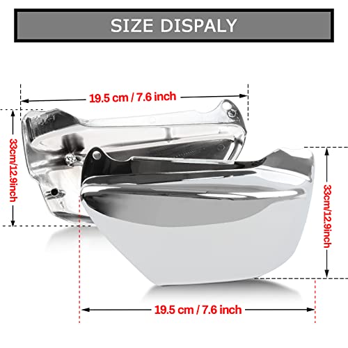 Motorcycle Left & Right Battery Side Covers Fairing Side Panel Oil Tank Cover For Magna Vf750 Vf750C 1994-2004(Chrome) #TOP3