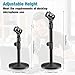 Hoteam 4 Pcs Desktop Mic Stand Adjustable tabletop Mic Stand microphone desk stands with 5/8