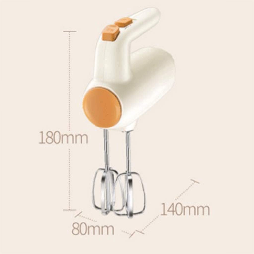Mini Electric Hand-held Egg Beater, 5-Speed Adjustable Hand-held Kitchen Mixer with 2 Large Mixers