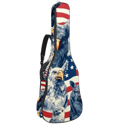 Sac guitare acoustique drapeau américain idéal pour vos déplacements et répétitions