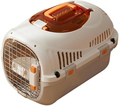 Xiraivkeペットキャリー 飛行機対応|猫・小型犬・中型犬・大型犬用|車載・避難・通院・お出かけ多シーン対応|プラスチック製頑丈設計|天窓モデル|組み立て簡単・持ち運び便利?