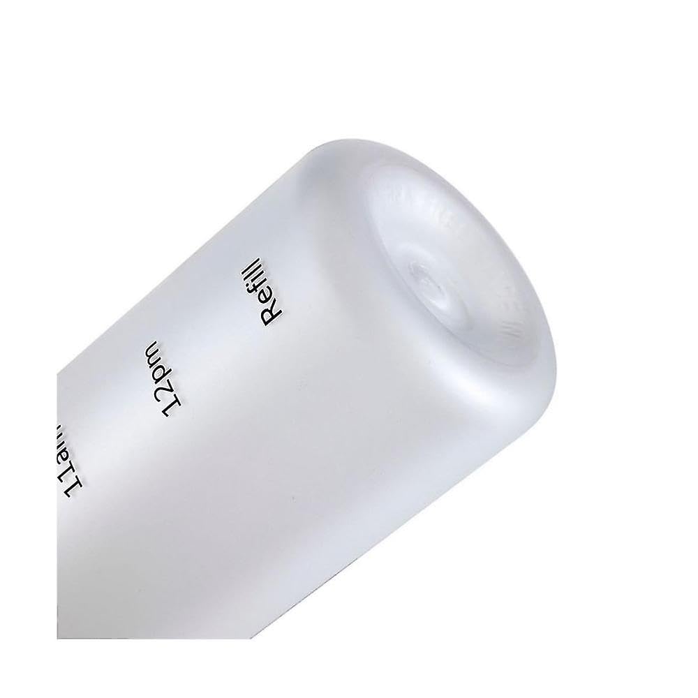 JOYHAPPST 1l Water Bottle With Time Marker 32 Motivational Reusable Fitness Sports Leakproof Frosted Plastic