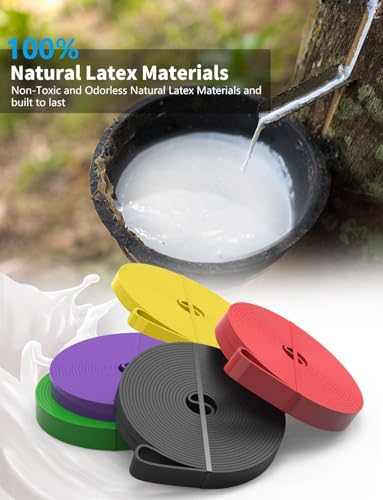 Vexoria Gomas Elasticas Musculacion, Diferentes Niveles de Bandas Elasticas Musculacion, Cintas Elasticas Musculacion para Gimnasio, Casa, Sala de Yoga, Set de Bandas Elasticas - Imagen 6