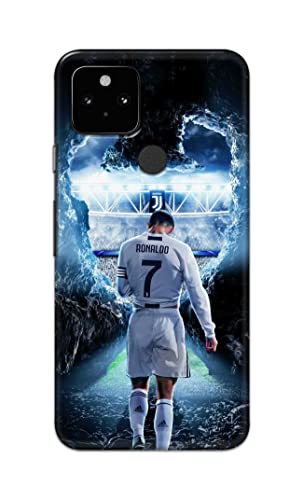 Image of Printed Hard Back Cover Case for Google Pixel 5 Back Cover (Footbal Legend) -702
