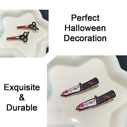 Set 5 mini pinzas para cabello estilo cuchillo negro miniatura 3