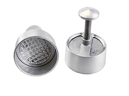 Adel Muñeco Carne picada Former redondo de aluminio (1pieza), 100 mm (rund)