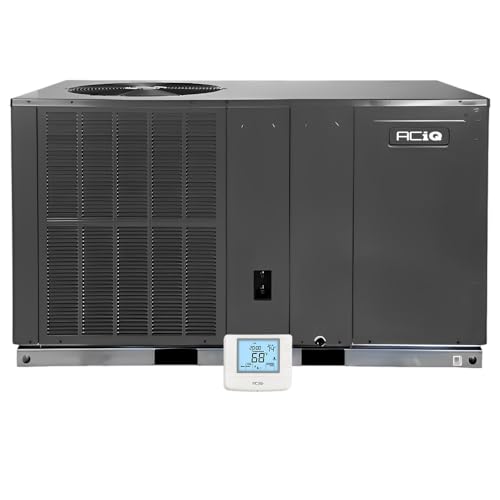 ACiQ 4 Ton 13.4 SEER2 Packaged Heat Pump Unit & Thermostat - R32 Horizontal | 48000 BTU AC/Heating System