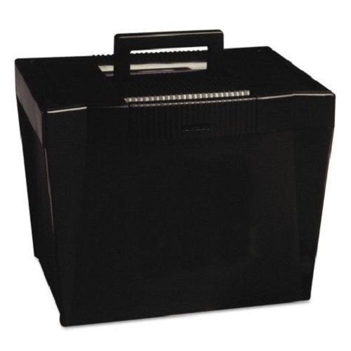 ~:~ Esselte Pendaflex Corp. ~:~ Portable File Box, Letter, Plastic, 14-7/8 X 11-3/4 X 11-1/4, Black #TOP13