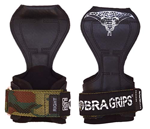 Image of Cobra Grips Weight Lifting Gloves with Adjustable Neoprene Padded Wrist Wraps - Heavy Duty Alternative to Power Lifting Hooks for Deadlifts