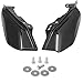 AQIMY Black Mid-Frame Air Deflector Heat Shield Trim Cover for Harley Touring Electra Street Glide Road Glide Trike 2017-2022