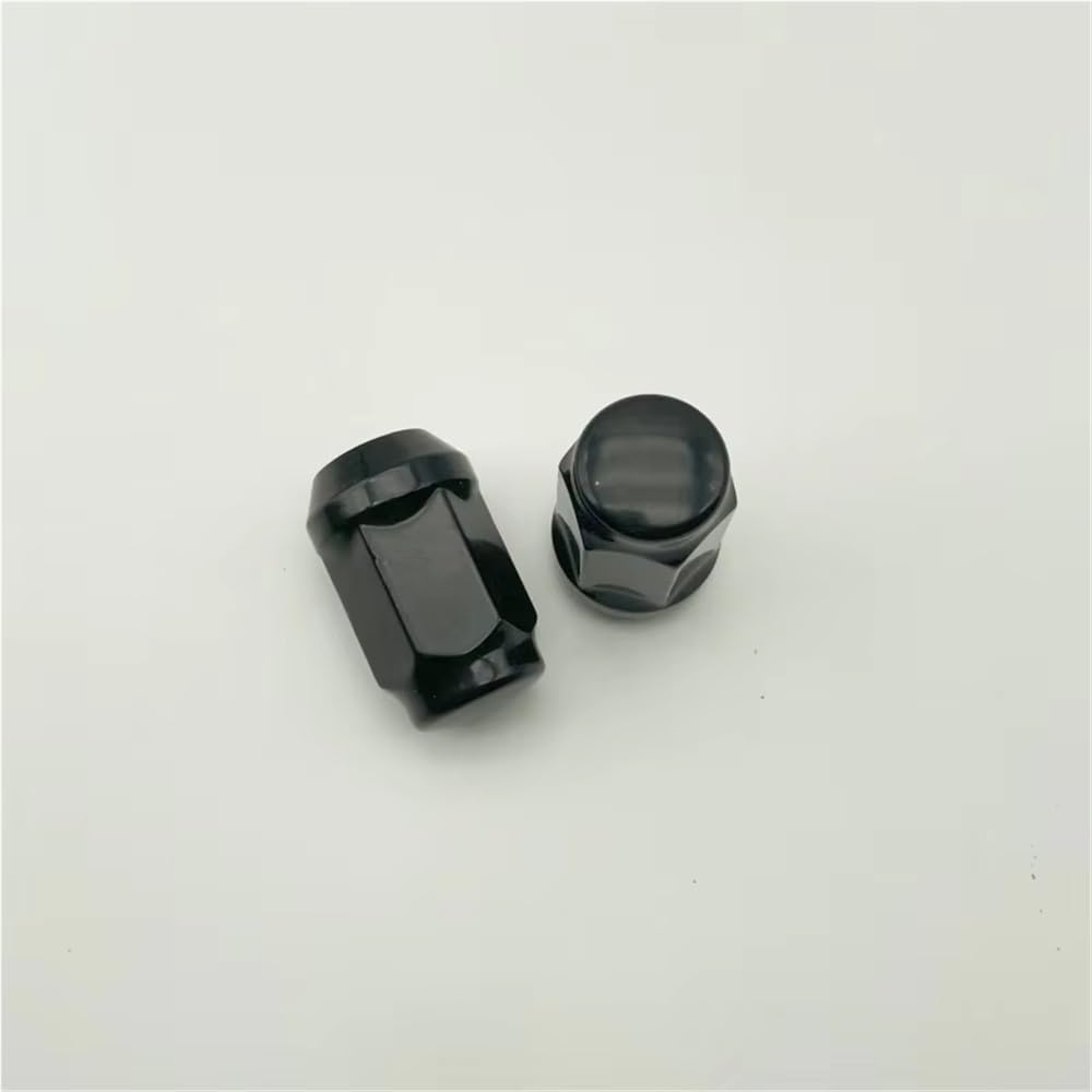 écrou jante Compatible avec Dodge pour Challenger 2008 + écrous de roue hexagonaux noirs de 19 mm et 35 mm