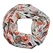 zarolo Damen Loop Schal, Schlauchschal mit Blumen, dünnes Sommer Halstuch, leichter Rundschal Tücher aus weicher Viskose/Baumwolle