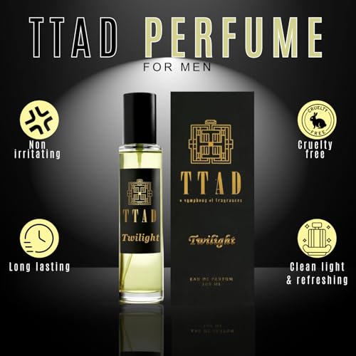 Image of TTAD Twilight Luxury Perfume for Men 30ml | Sweet Aquatic Eau De Parfum | Long Lasting Premium Fragrance for Men | Cognac, Honey, Oud & Vanilla Notes | Ideal for Evening & Special Occasions