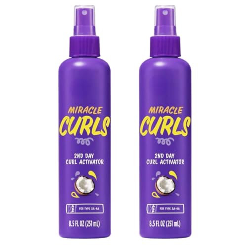Miracle Curls 2nd Day Curl Activator Spray Gel 8.5 fl oz (2 Pack)