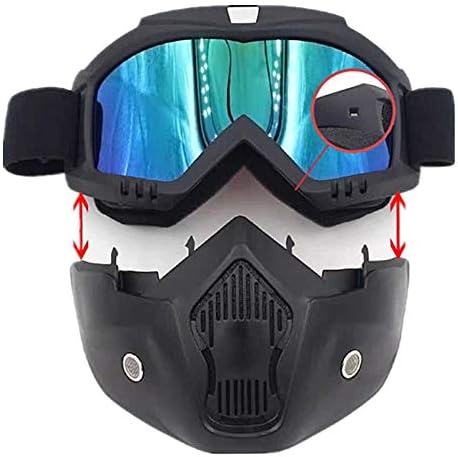 Miniatura 5 de Gafas de motocicleta, máscara de motocross, máscara de motocross, gafas militares tácticas de combate, gafas de paintball CS