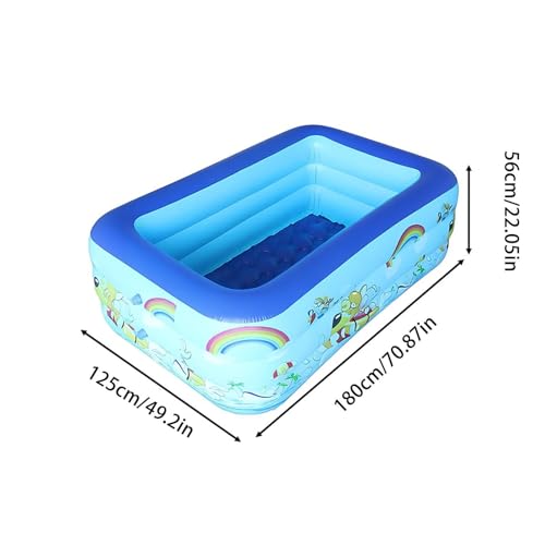 Petite piscine gonflable rectangulaire renforcée pour jardin - 7