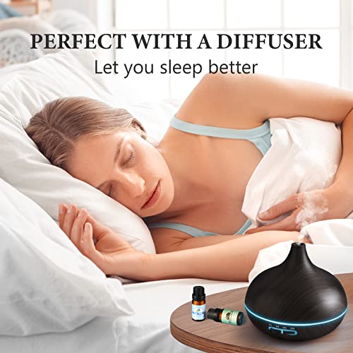 Essential Oil Set - Essential Oils - Pure Essential Oils - Perfect For Diffuser, Aromatherapy, Massage, Skin, Hair Care & Fragrance, Soap, Candle Bath Bombs Making, 6X10Ml(0.33Fl.oz) #TOP4