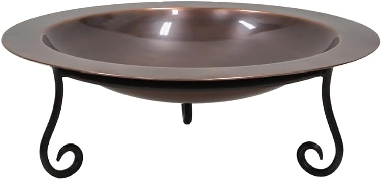 Classic Copper Birdbath