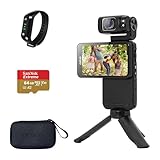 ORDRO M3 Pocket Camera 4K 60FPS Handheld Video Camcorder, 48MP UHD 3.5'' Rotatable IPS Screen Video Camera, Portable WiFi Night Vision Camera for Vlogging with 3250mAh Battery, 64G Card, Mini Bracket