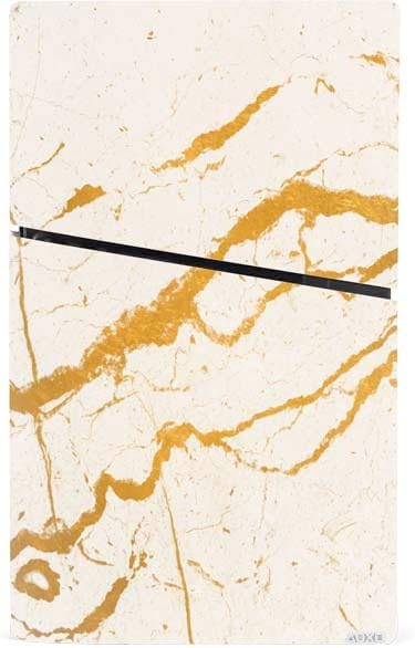 Skinit Decal Gaming Skin Compatible with PS5 Slim Digital Edition Console - Cracked Marble Design