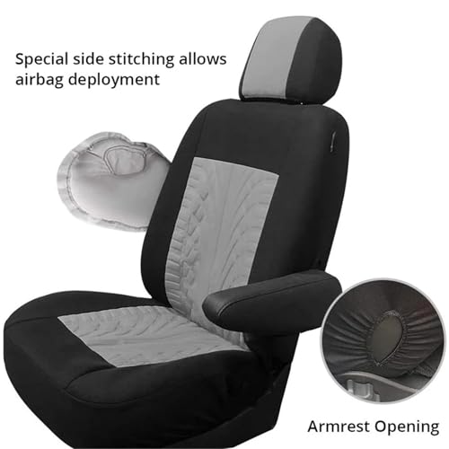 Fundas de asiento delantero doble e individual para viajes confortables en autobús 3