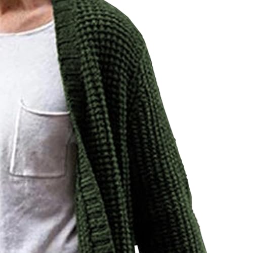 Mens Open Front Overcoat Cardigans Slim Fit Casual Knitted Sweater Long Sleeve Cardigan for Men3