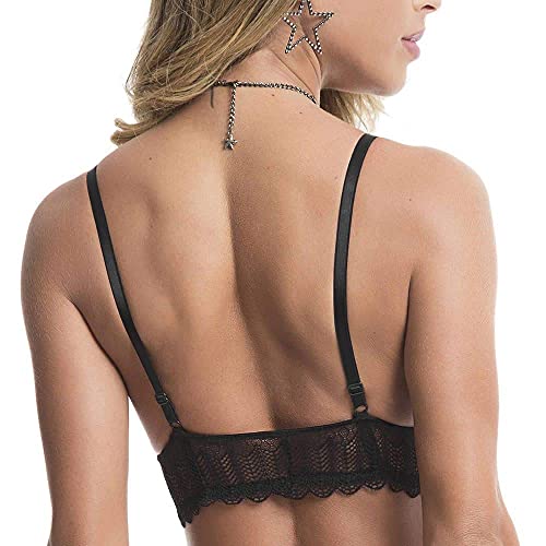 Conjunto de Lingerie Sutiã Strappy em Renda Sem Bojo - VC3264