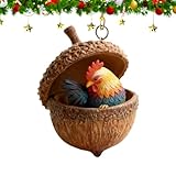 Dual-Faced Visual Appeal: This single piece hanging pendant features a detailed, Two-Sided Image of the Acorn Animal design, ensuring the charming illustration is perfectly visible from any angle, whether hung on a tree, window, or against a wall