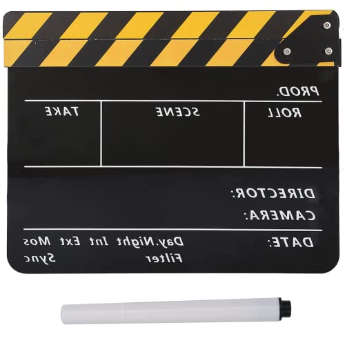 Shanrya Clapperboard, amplamente aplicável, impermeável, durável, corte diretor, adereço para cospla