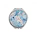 Feather Water Ocean Dot Letter Hand Compact Mirror Round Portable Pocket Glass