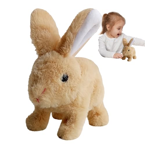 Gienslru Bunny Pal, Bunnypal Interactif, Jouet Lapin Interactif, Lapin Robot Realiste - Sauter, Contracter Et Secouer Les Oreilles, Cadeaux De Pâques Gienslru Bunny Pal, Bunnypal Interactif, Jouet Lapin Interactif, Lapin Robot Realiste - Sauter, Contracter Et Secouer Les Oreilles, Cadeaux De Pâques