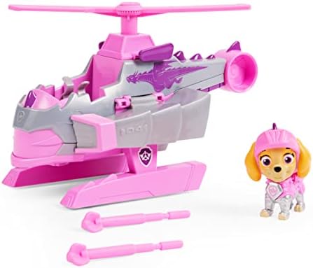 Paw Patrol, Rescue Knights Skye Transforming Toy Car with Collectible Action Figure, Kids Toys for Ages 3 and up