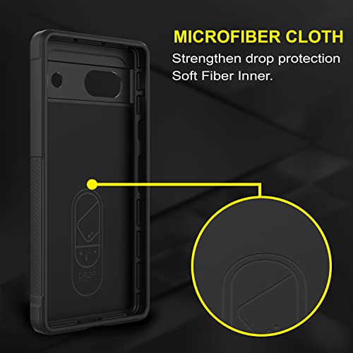 Image of amazon basics Back Case Cover for Google Pixel 7A | Compatible for Google Pixel 7A Back Case Cover | Liquid Silicon Magic Case for Google Pixel 7A with Camera Protection | Black
