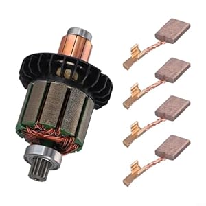 Kohlebürsten-Set für DDF482 & DHP482 Akku-Bohrschrauber - 5 Stück Ersatzbürsten (Teilenummer: 619380-9/619583-5, Größe 13x13x10mm, CB-440/194427-5)