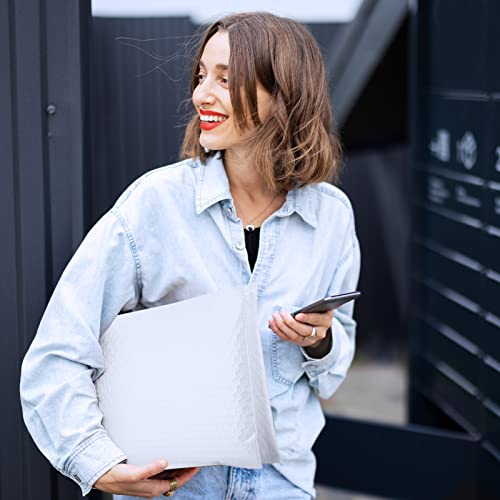 Fuxury White Bubble Mailers 10.5X16 Inch 40 Pack,Padded Envelopes Self Seal Bubble Mailer Waterproof Padded Mailer Bubble Envelopes Cushioning Bubble Shipping Mailer thumb #7