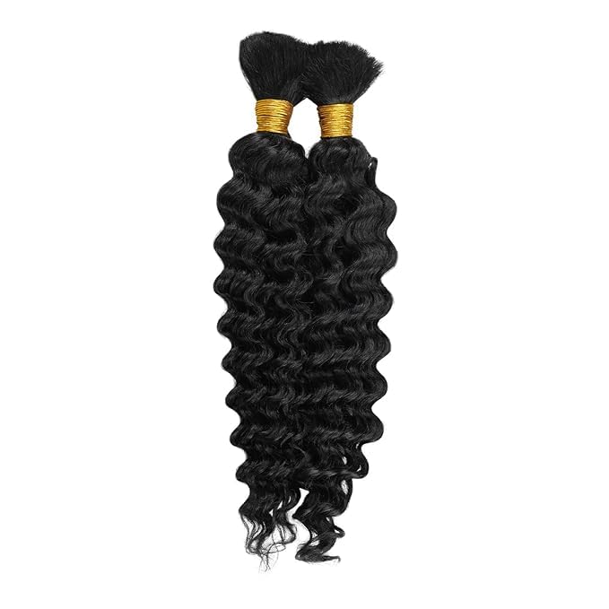 Janet Collection Human Hair Braids Deep Bulk (14"-16") (BURGUNDY, 16")