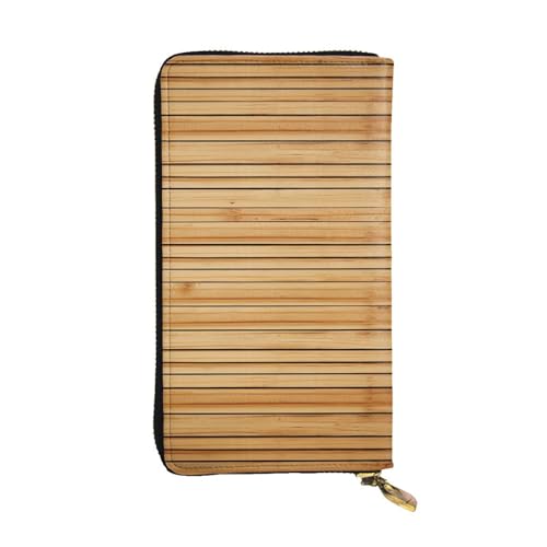 Portefeuille long cuir texturé avec porte-carte et grand rangement