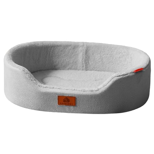 ペットベッド 防水丸洗い可能 犬用ベッド・ネコ ハウス型 小型犬・中型犬・パピー・シニアネコ向け 通気性いい あごのせ付きクッション 底面滑り止め オールシーズン対応 ペット用品 グレー XXL