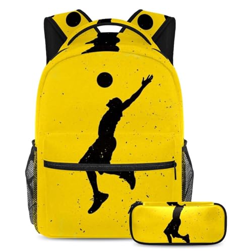 Sac à dos scolaire voilier bleu grande capacité avec trousse pour ados