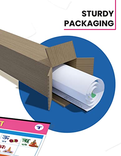 Target Publications Pvt. Ltd. Jumbo Hindi Varnamala Chart for Kids Hindi Alphabet and Numbers, Vyanjan, Swar Large Hindi Akshar, Letters Poster for Homeschooling, Kindergarten, Nursery Children (39.25 x 27.25 Inch).