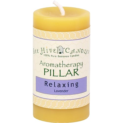 Bee Hive Candles 100% Pure Beeswax Aromatherapy Pillar Candle (2"