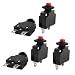 Aexit AC 125V/250V Circuit Breakers 15A Push Button Circuit Breaker for Air Compressor Thermal Circuit Breakers 5 Pcs